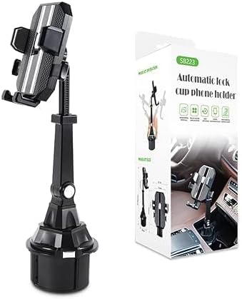 PEETTA Adjustable Car Phone Mount Holder, Universal Fit, Metallic Grey