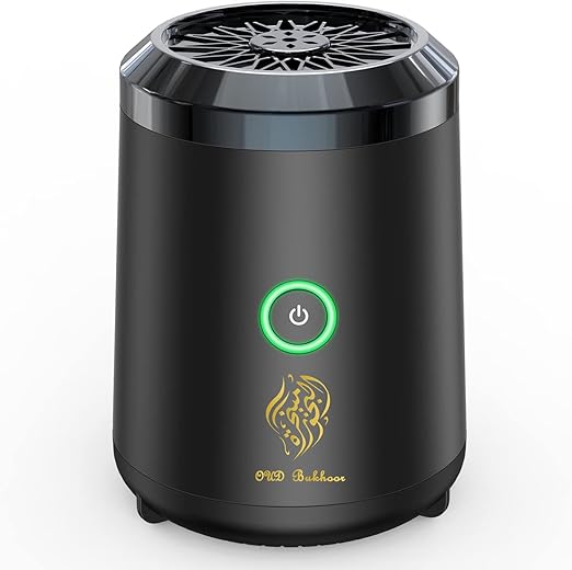 PEETTA Bukhoor Burner, Electric Oud Incense, Aroma Diffuser with long lasting battery, Usb Rechargeable, Great gift for Home, Car, Desert Camping & Travel.