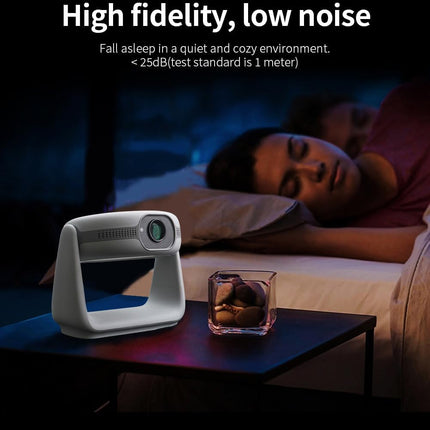 PEETTA K1 1080p Projector, with LED Lamp MAX 4K Android 11 1GB 8GB Triple LED 1080P Projector with Auto Focus & Keystone MEMC HDR10 Projectors