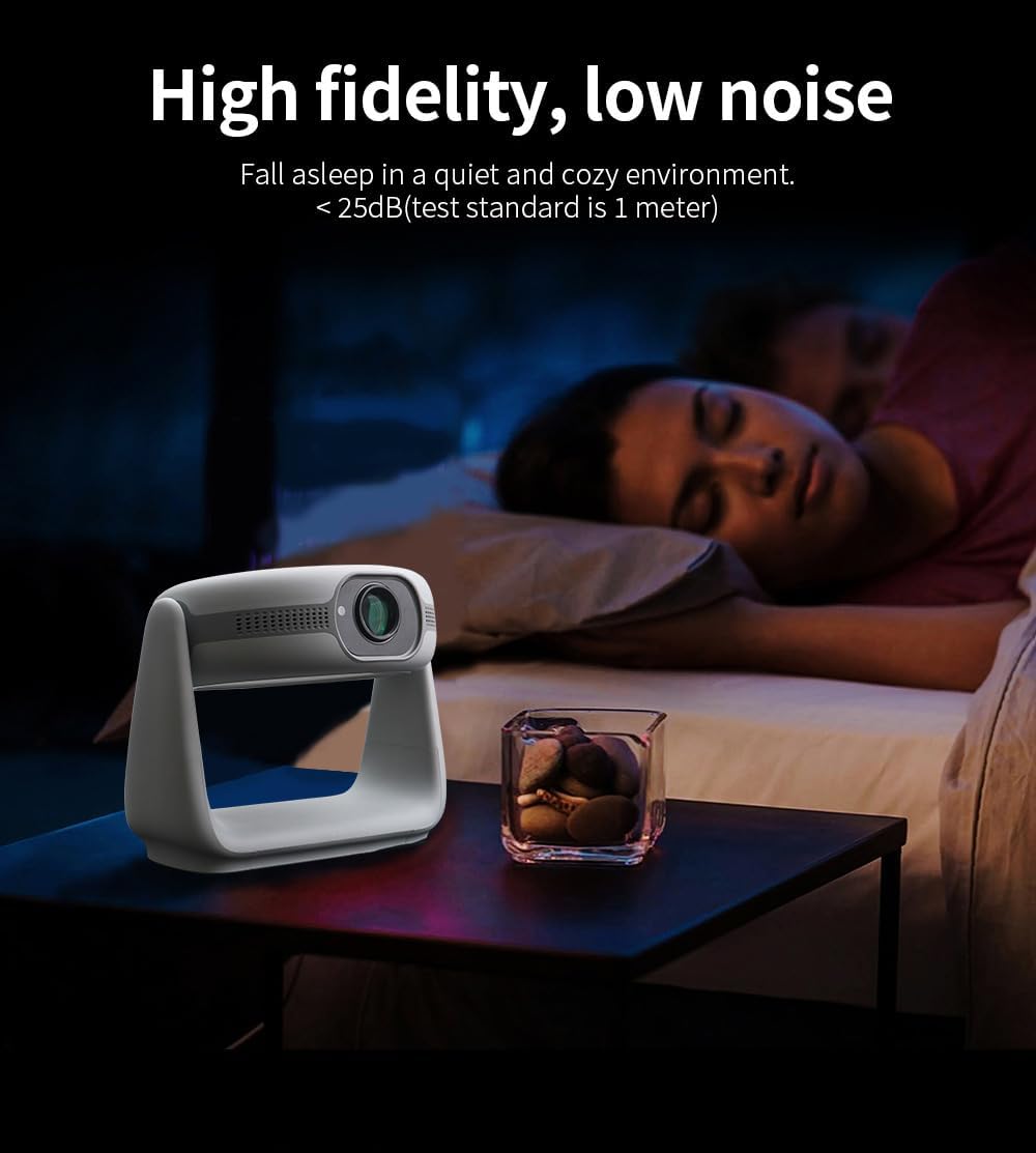 PEETTA K1 1080p Projector, with LED Lamp MAX 4K Android 11 1GB 8GB Triple LED 1080P Projector with Auto Focus & Keystone MEMC HDR10 Projectors