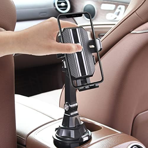 PEETTA Adjustable Car Phone Mount Holder, Universal Fit, Metallic Grey
