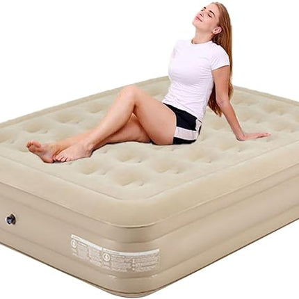 Outdoor Inflatable Mattress Camping Folding Bed Automatic Inflatable Heightened Single Double Air Mat Self-driving Sleeping Bed