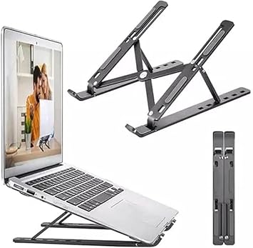 PEETTA Adjustable Laptop Stand, Portable Ergonomic Foldable Design