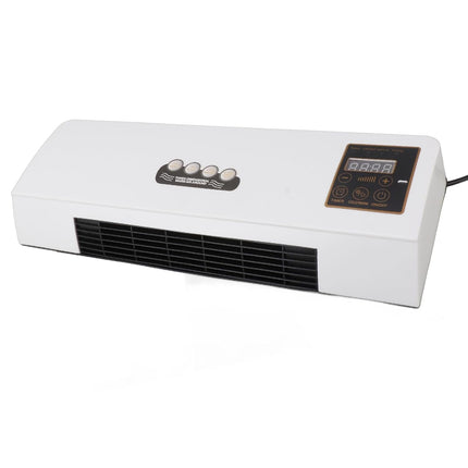 Wall Mounted Room Heater 800W with Remote | 3 Heat Settings | Silent Fast Heating Electric Heater | Energy Efficient EU Plug