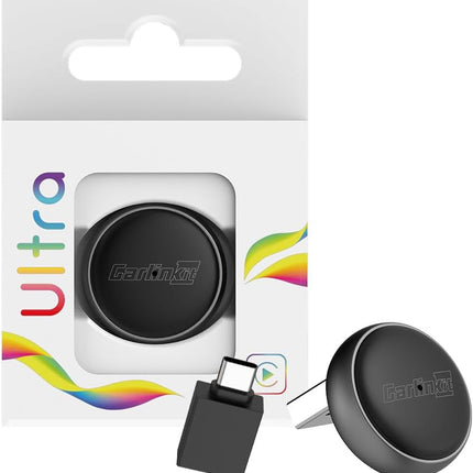 Carlinkit Mini Ultra3 Wireless CarPlay & Android Auto Adapter | Plug & Play 2.4G/5G WiFi for OEM Wired Cars