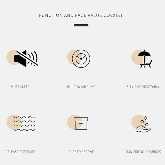 Outdoor Inflatable Mattress Camping Folding Bed Automatic Inflatable Heightened Single Double Air Mat Self-driving Sleeping Bed