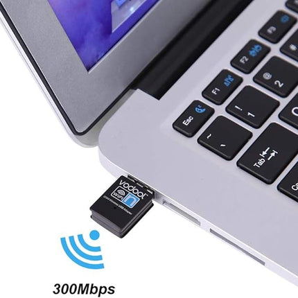 WiFi Dongle, 300Mbps Mini Wireless Network USB Wi-Fi Adapter for PC Desktop Laptop - Supports Windows 10/8/8.1/7/Vista/XP, macOS, and Linux