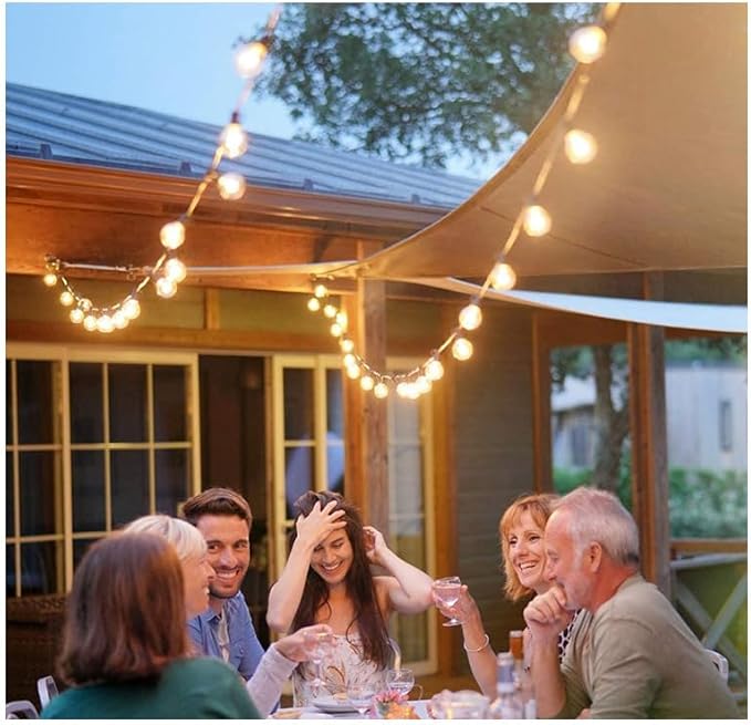 String Lights With Solar Panel