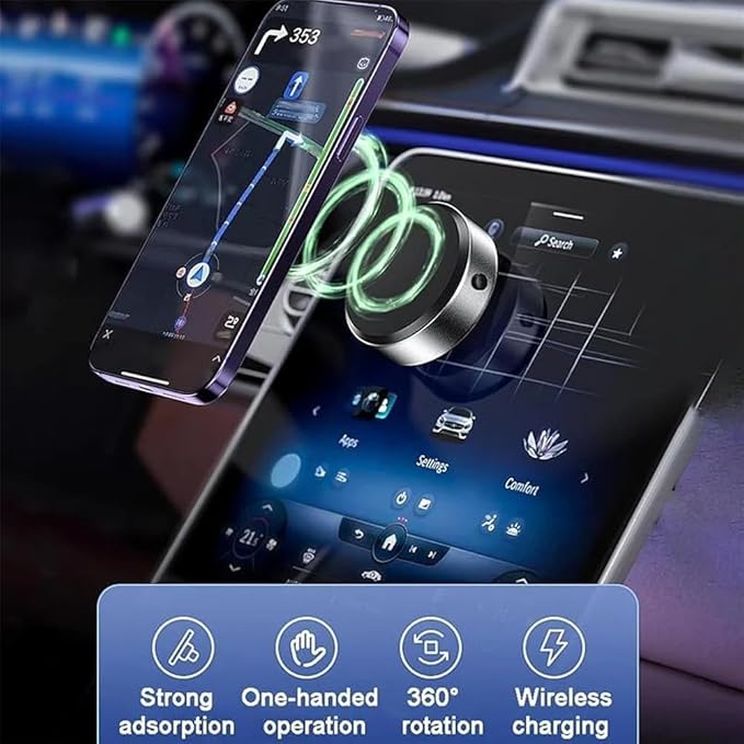 Double-Sided Magnetic Phone Stand  With Wireless Charging