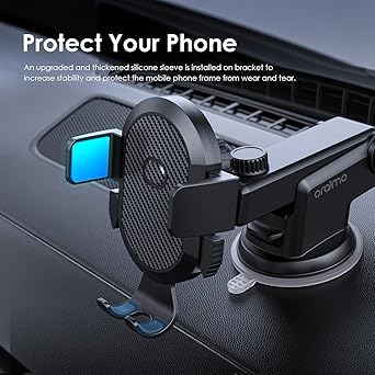 PEETTA Car Mount Stable Car Phone Holder Universal Long Arm ,Mobile Charger,360°Adjustable Magnet Head ,Compatible with Phones of Various Sizes