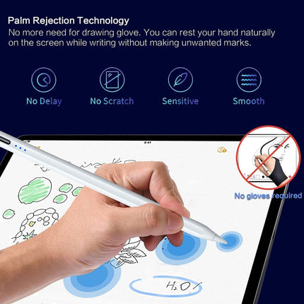 Universal Active Stylus Pen for iPad & Android Tablets – Ultra-Precise Touch Pencil with Palm Rejection, USB-C Fast Charging & LED Display