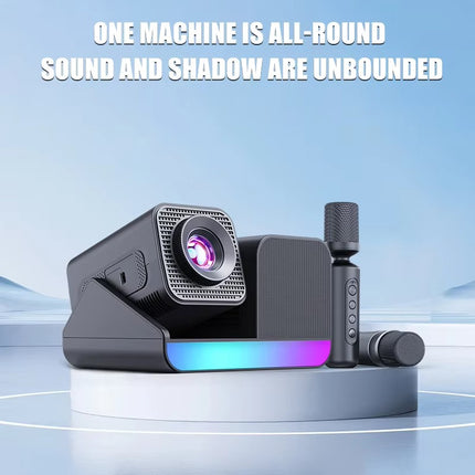 HY-360 HD Karaoke Projector with Microphone | 1080P Supported Home Theater Projector for Movies & Karaoke