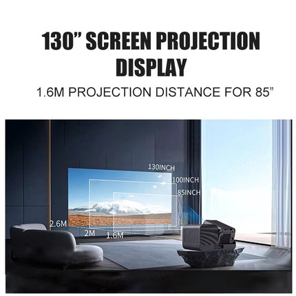 HY-360 HD Karaoke Projector with Microphone | 1080P Supported Home Theater Projector for Movies & Karaoke