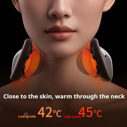 Siaasoo Neck Massager with Heat – Deep Tissue Shiatsu Massage for Neck, Shoulders, Back & Lower Abdomen (Wireless, Type-C Charging)