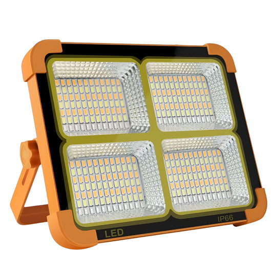 Solar Outdoor LED Work Light 1000W – 336 LEDs, Rechargeable Power Bank, IP66 Waterproof, 4 Modes, Portable Camping & Emergency Light