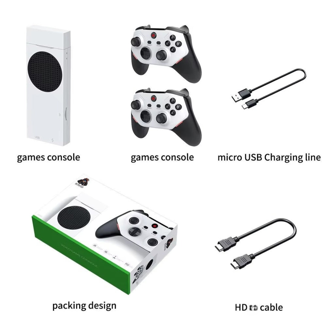 M88 4K HD Retro Gaming Console – 128GB, 30000+ Classic Games, PS2 Support, Dual Wireless Controllers, Plug & Play TV Game Stick