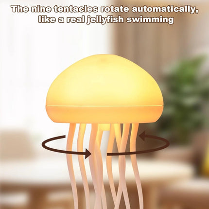 Aurora Jellyfish Mood Light – LED Color Changing Night Lamp with Tentacle Movement, Rechargeable & Sound-Activated