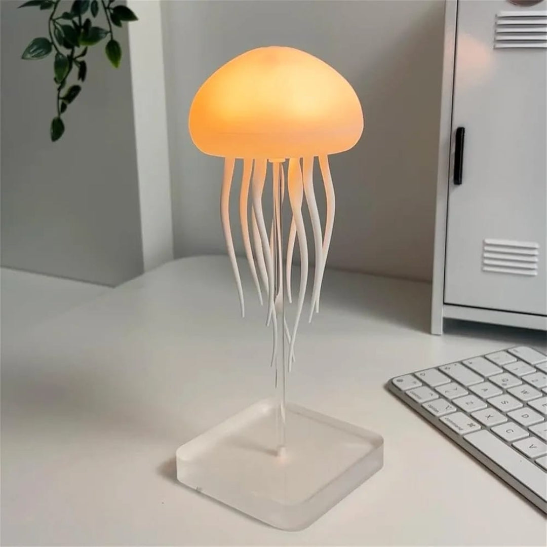 Aurora Jellyfish Mood Light – LED Color Changing Night Lamp with Tentacle Movement, Rechargeable & Sound-Activated