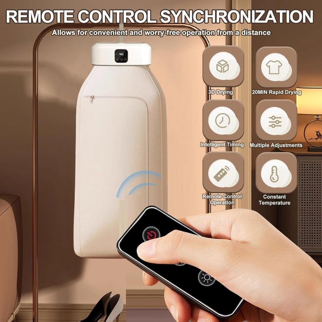 Compact Foldable Drying Heater – Portable Electric Clothes Dryer with Intelligent Timer & UV Cleaning (Model SH-009)