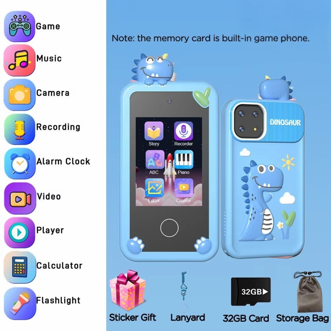 Kids SmartPhone P1 Plus – Mini Smart Touch Phone with Camera, Music & Educational Apps (3+ Years)