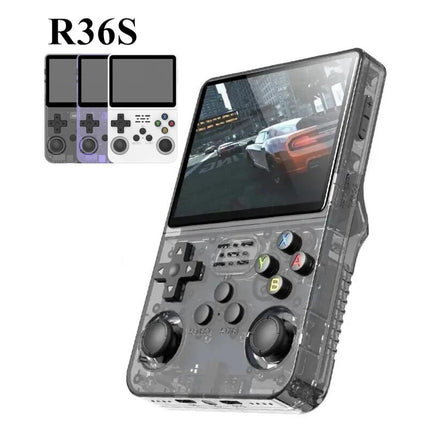 R36S Retro Handheld Video Game Console – 3.5” IPS Display, 20,000+ Classic Games, Portable Linux System, 64GB/128GB Storage