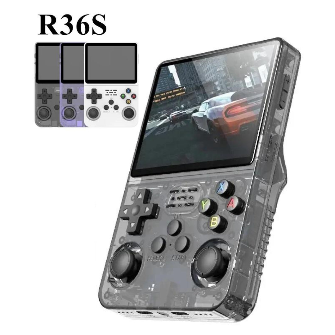 R36S Retro Handheld Video Game Console – 3.5” IPS Display, 20,000+ Classic Games, Portable Linux System, 64GB/128GB Storage