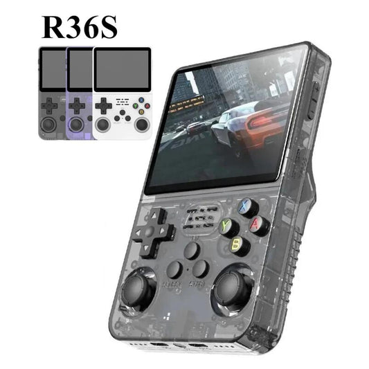R36S Retro Handheld Video Game Console – 3.5” IPS Display, 20,000+ Classic Games, Portable Linux System, 64GB/128GB Storage