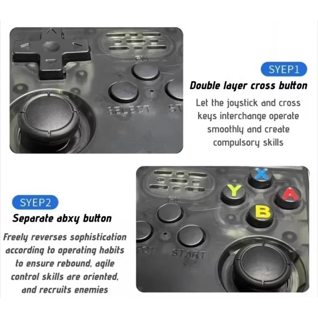 R36S Retro Handheld Video Game Console – 3.5” IPS Display, 20,000+ Classic Games, Portable Linux System, 64GB/128GB Storage