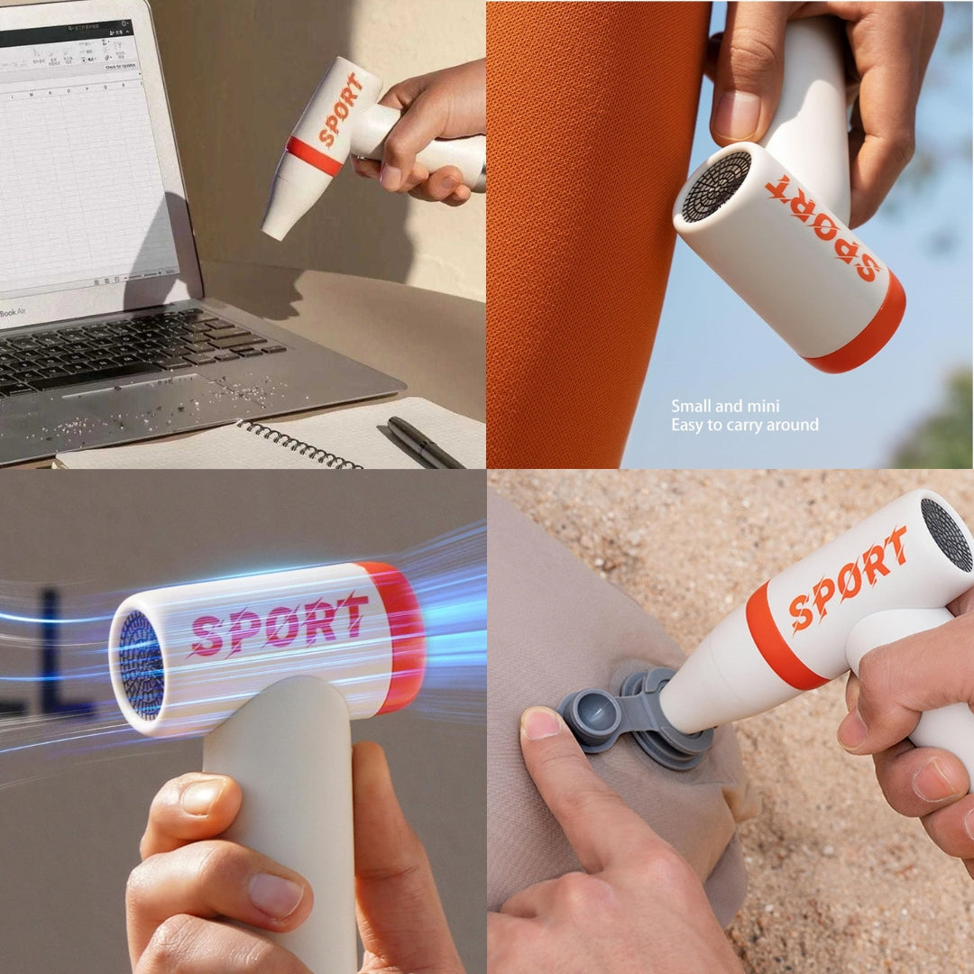 SPORT™ High-Speed Turbo Handheld Fan – 80,000 RPM Multi-Function Wireless Blower