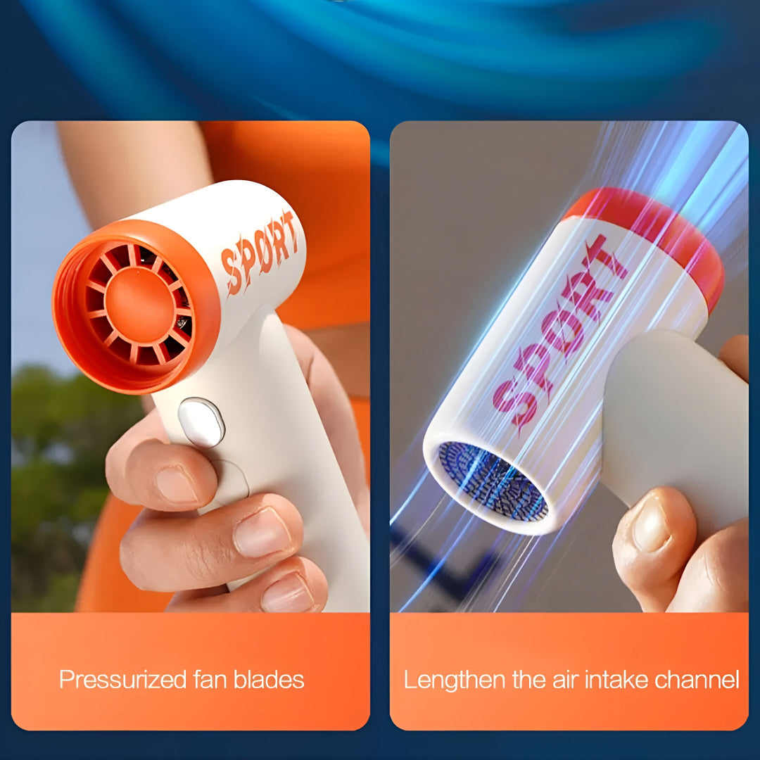 SPORT™ High-Speed Turbo Handheld Fan – 80,000 RPM Multi-Function Wireless Blower