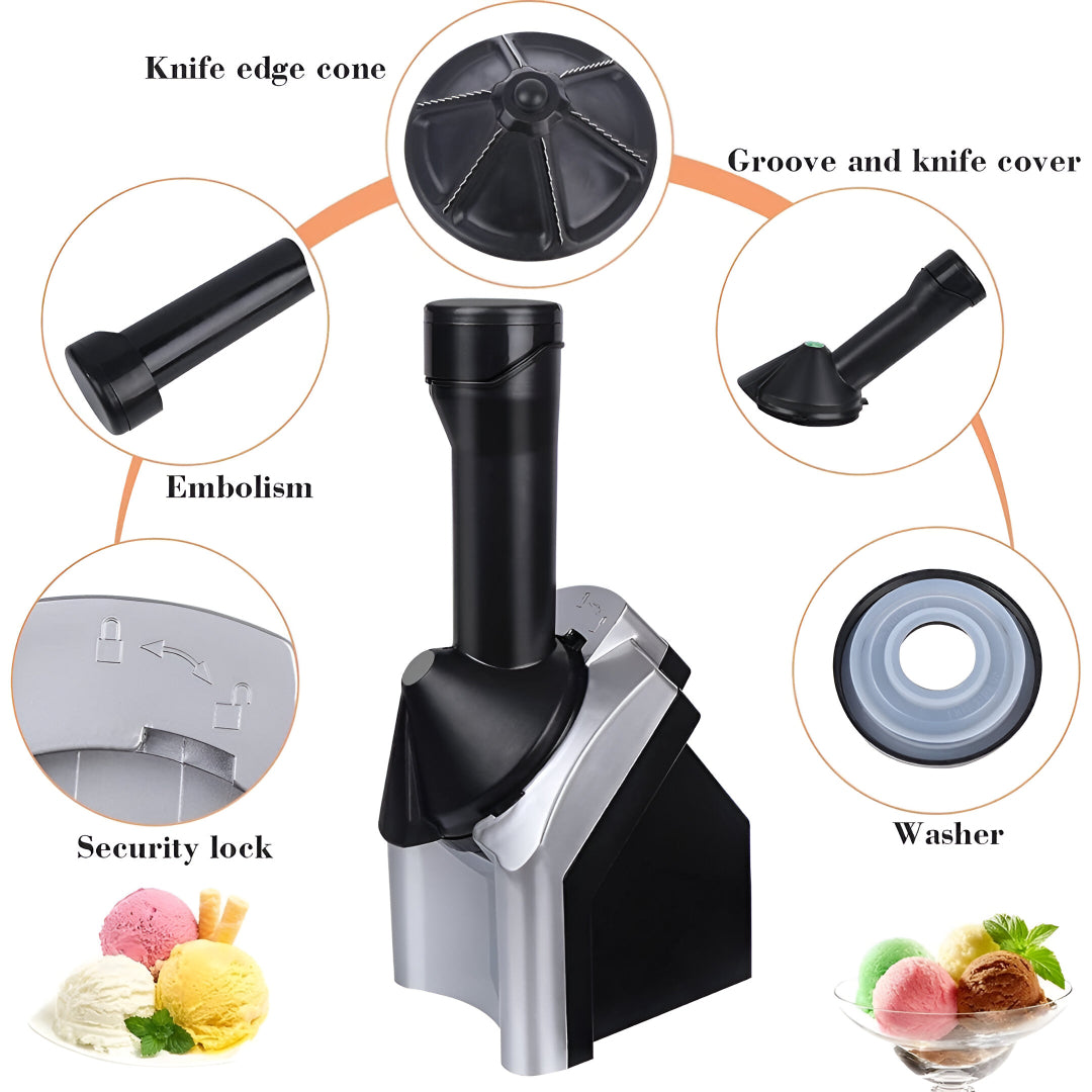 Electric Fruit Ice Cream Maker – Frozen Dessert & Sorbet Machine