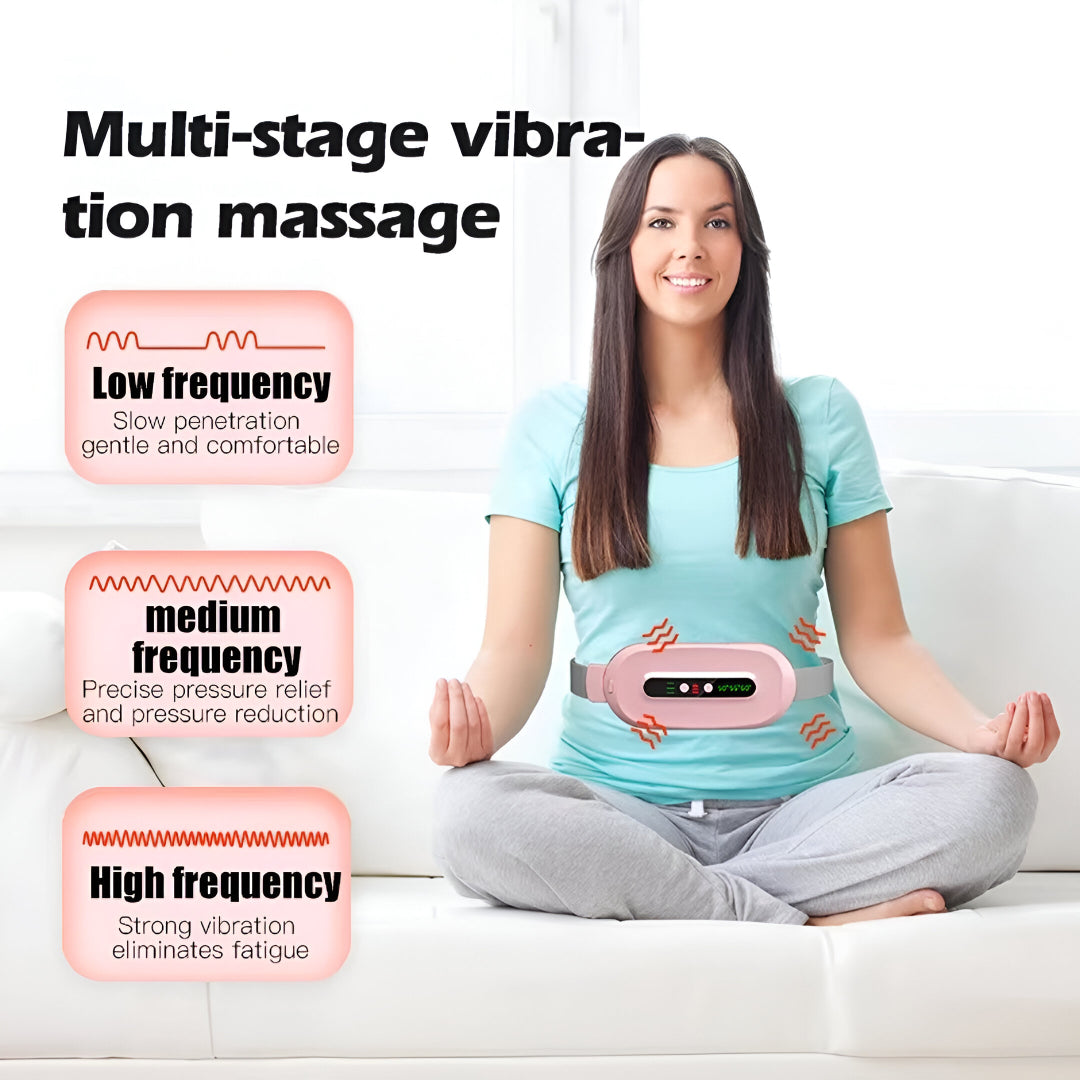 Heating Pad with Vibration Massage – Cordless Pain Relief Belt