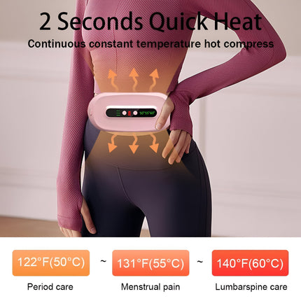 Heating Pad with Vibration Massage – Cordless Pain Relief Belt