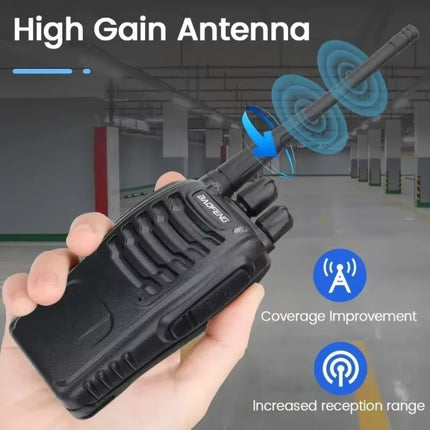 Baofeng BF-888S Long-Range 2-Way Radio Walkie Talkie  – 16 Channels, 5KM Range, Rechargeable