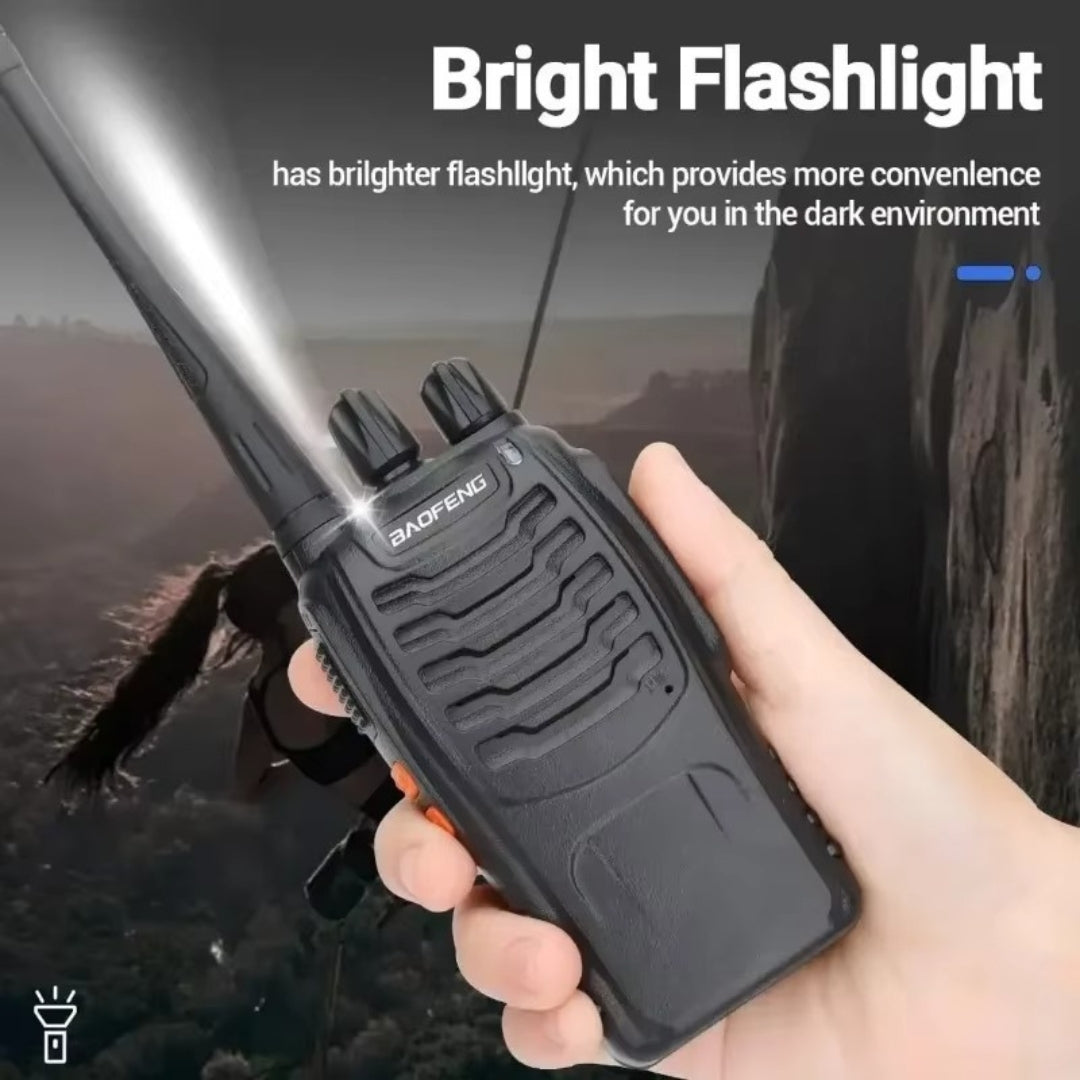 Baofeng BF-888S Long-Range 2-Way Radio Walkie Talkie  – 16 Channels, 5KM Range, Rechargeable
