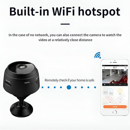 A9 Mini WiFi Camera 1080P HD Wireless IP Security Camera with Night Vision & Magnetic Mount