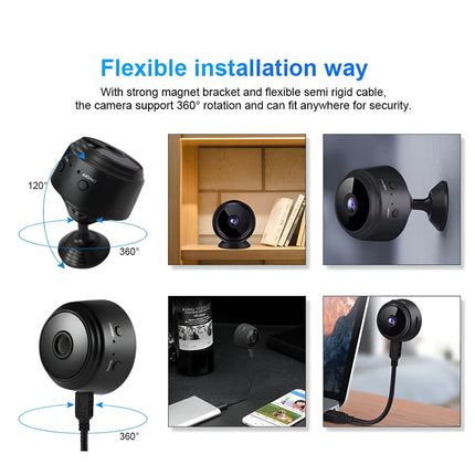 A9 Mini WiFi Camera 1080P HD Wireless IP Security Camera with Night Vision & Magnetic Mount
