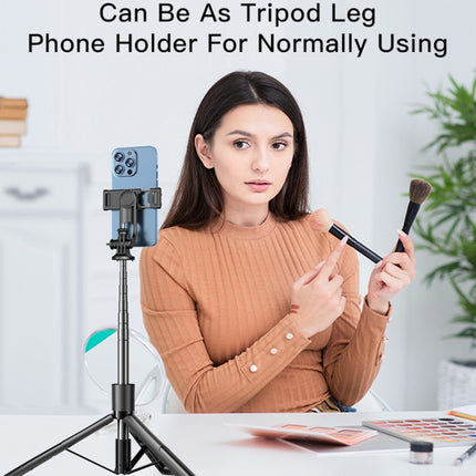 Yesido SF13 2-in-1 Bluetooth Tripod & Monopod – 1.58M Telescopic Selfie Stick with Remote, 360° Rotation, LED Light & Camera Compatible