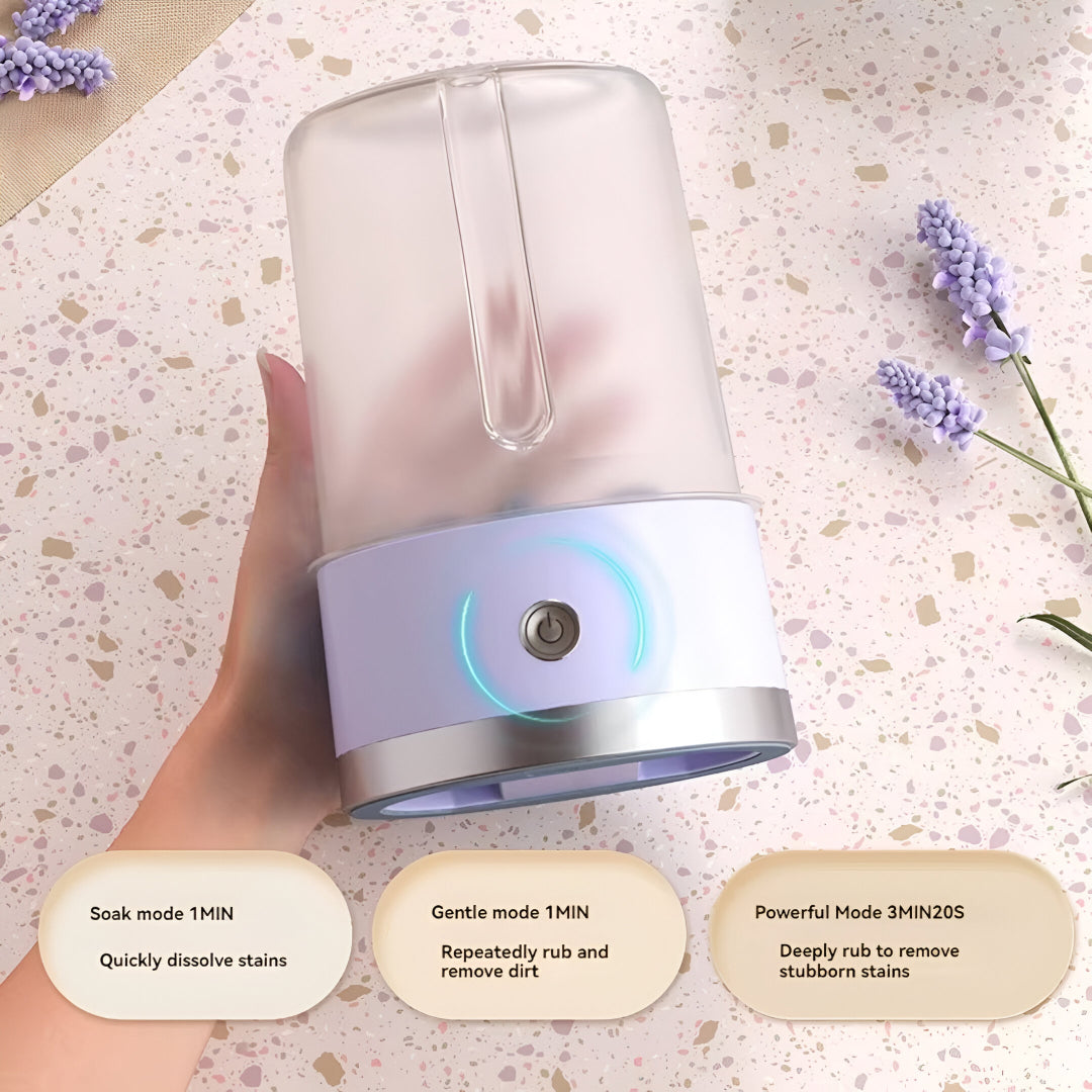 Wireless Portable Mini Washing Machine – 1L Rechargeable Washer for Socks, Underwear & Baby Clothes – Compact Travel Laundry Solution