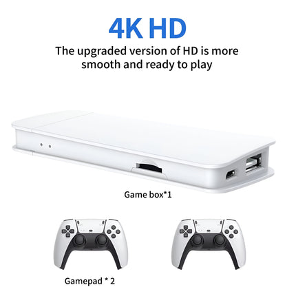 M15 Wireless Retro Game Console Stick – 30,000+ Games, 2.4G Dual Wireless Controllers, Plug & Play TV Console with 4K HDMI Output