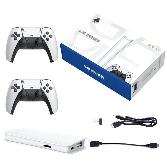 M15 Wireless Retro Game Console Stick – 30,000+ Games, 2.4G Dual Wireless Controllers, Plug & Play TV Console with 4K HDMI Output