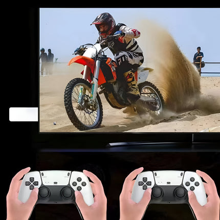 M15 Wireless Retro Game Console Stick – 30,000+ Games, 2.4G Dual Wireless Controllers, Plug & Play TV Console with 4K HDMI Output