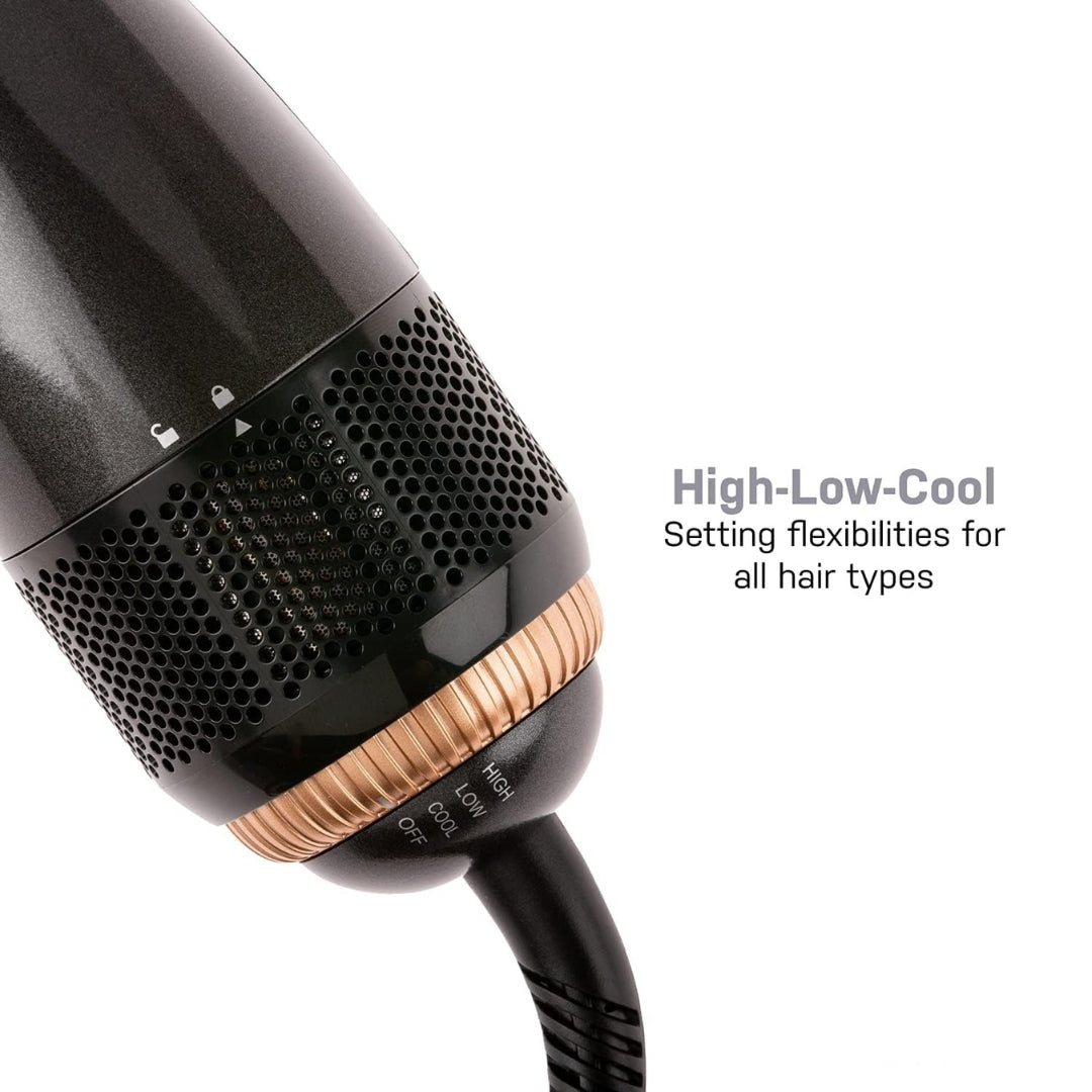 JOY Professional 2-in-1 Styling Brush – Hair Dryer & Straightener with Ionic Technology
