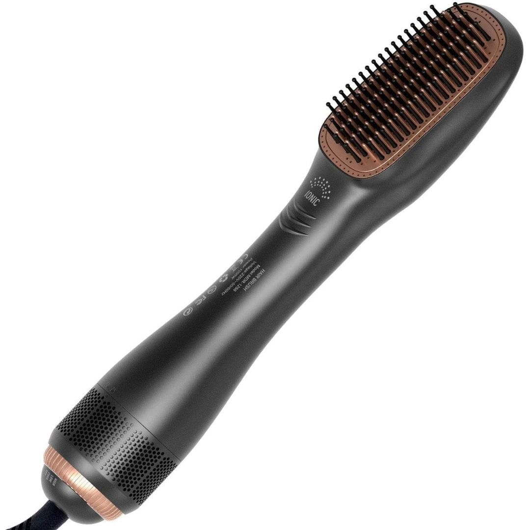 JOY Professional 2-in-1 Styling Brush – Hair Dryer & Straightener with Ionic Technology