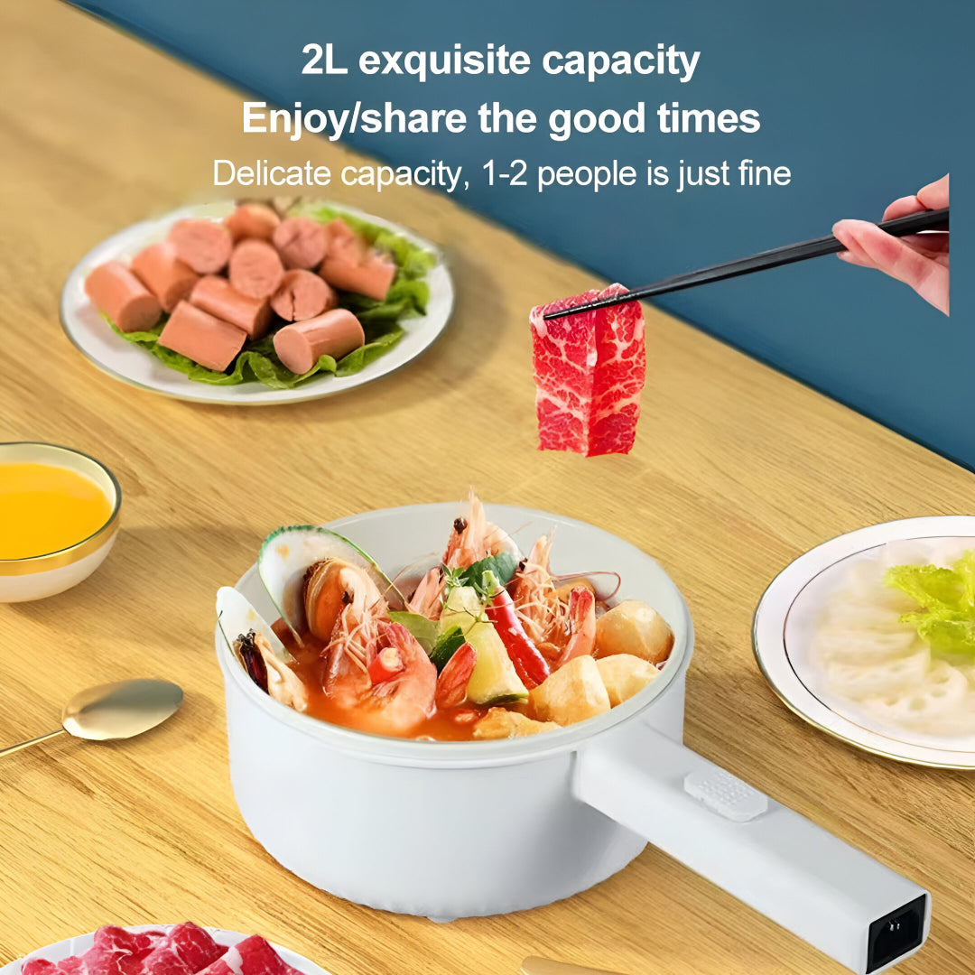 Electric Pot 1200W Multi-Functional Cooker – 2.0L Capacity | Non-Stick, Adjustable Heat, Delay Start & Keep Warm | BT-01