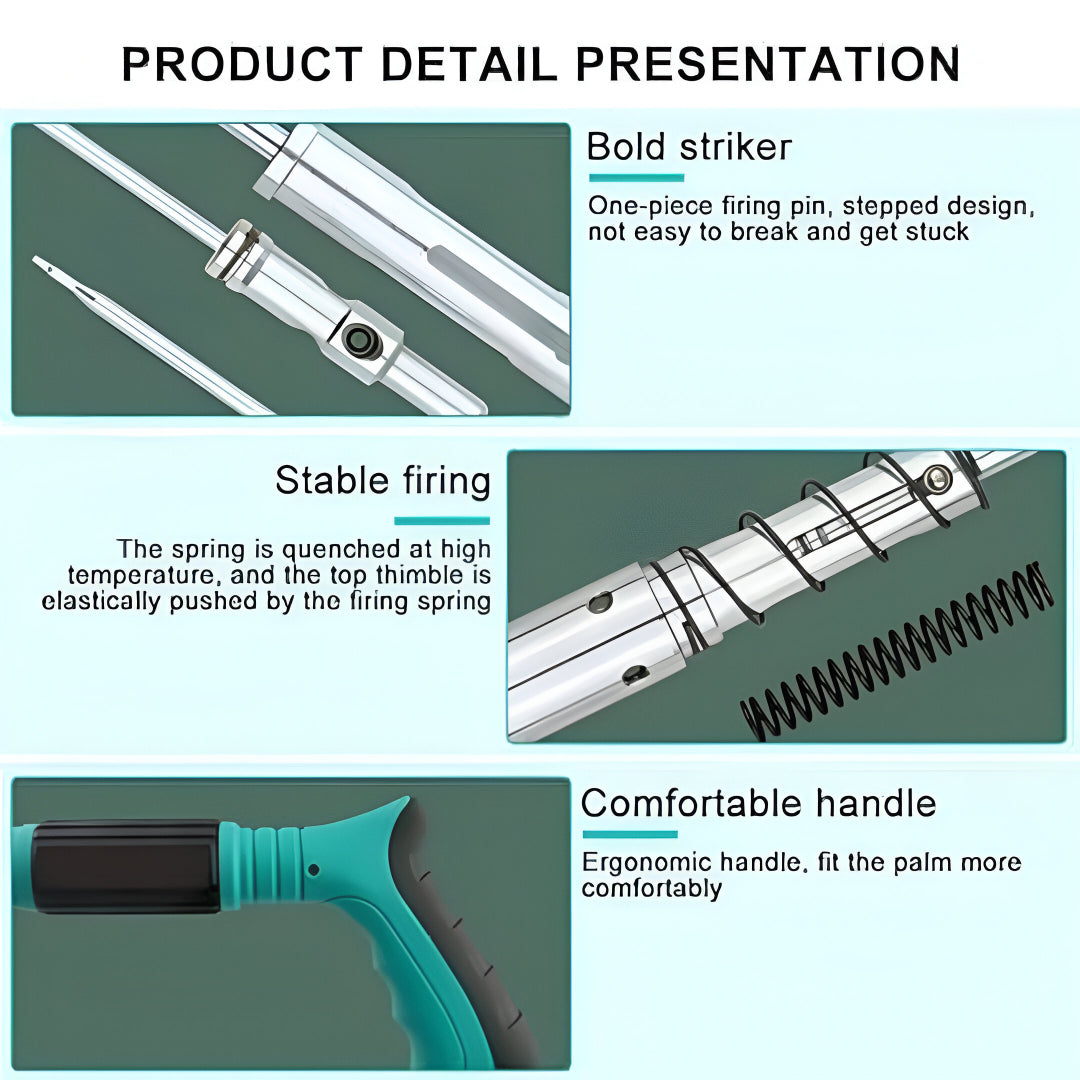 Nail Gun | Mini Nail Wall Fastening Tool for Cement, Brick & Steel | Portable Nail Shooter for DIY & Professional Use