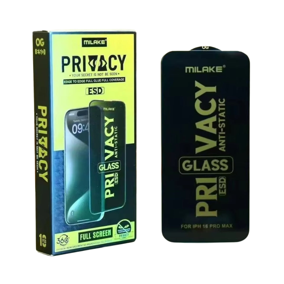 Milake ESD Privacy Tempered Glass Screen Protector