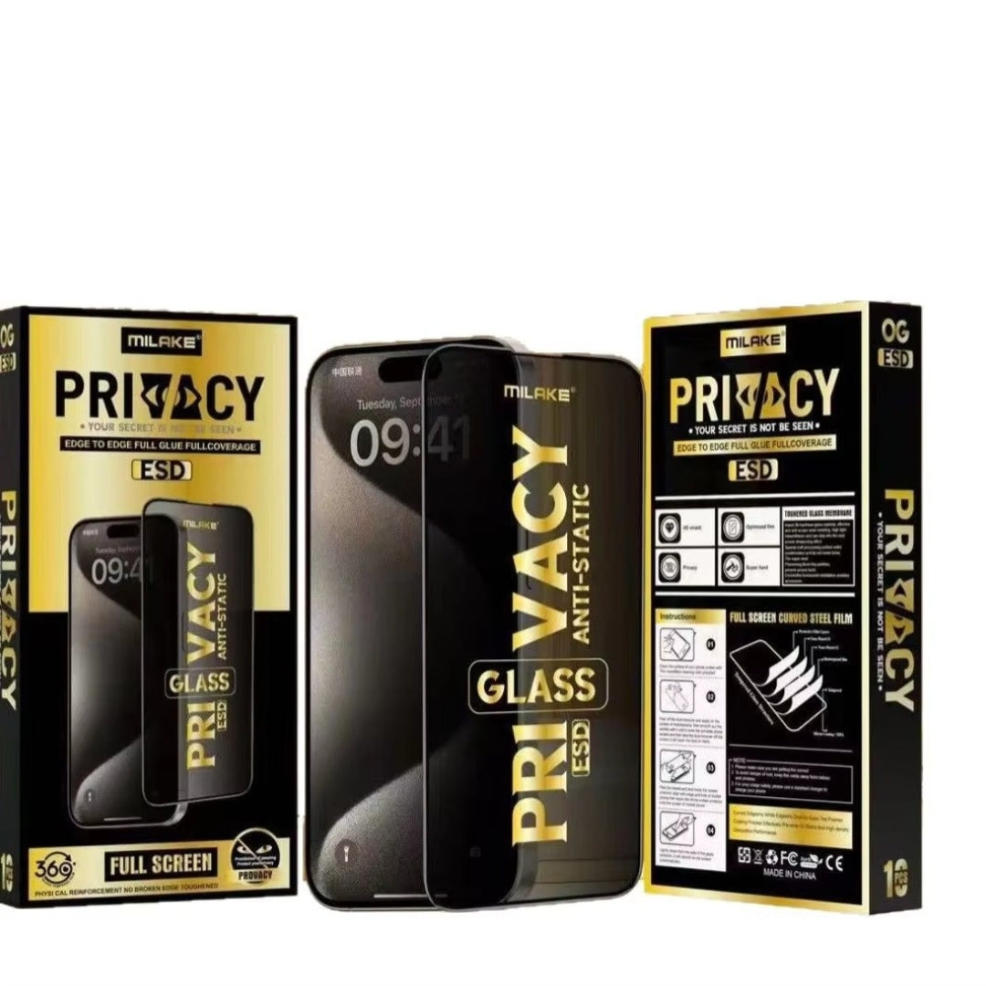 Milake ESD Privacy Tempered Glass Screen Protector