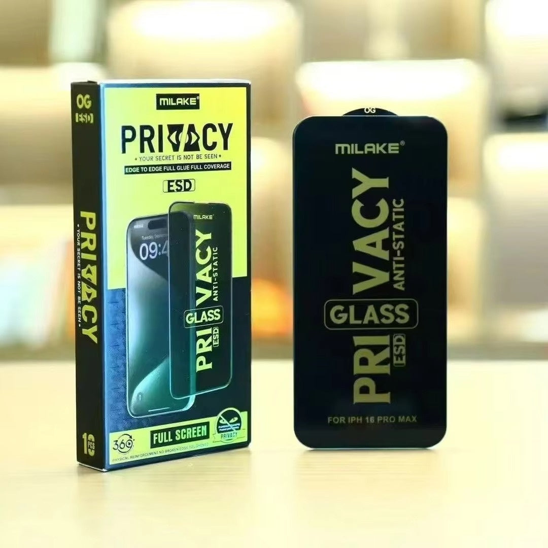 Milake ESD Privacy Tempered Glass Screen Protector