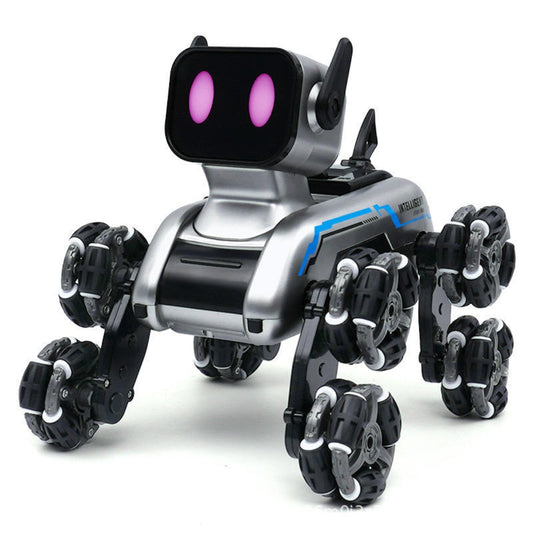 Eight-Wheeled Stunt Robot Dog | Gesture Sensing Remote Control Smart Robotic Puppy